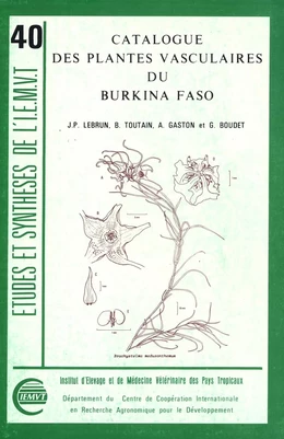 Catalogue des plantes vasculaires du Burkina Faso