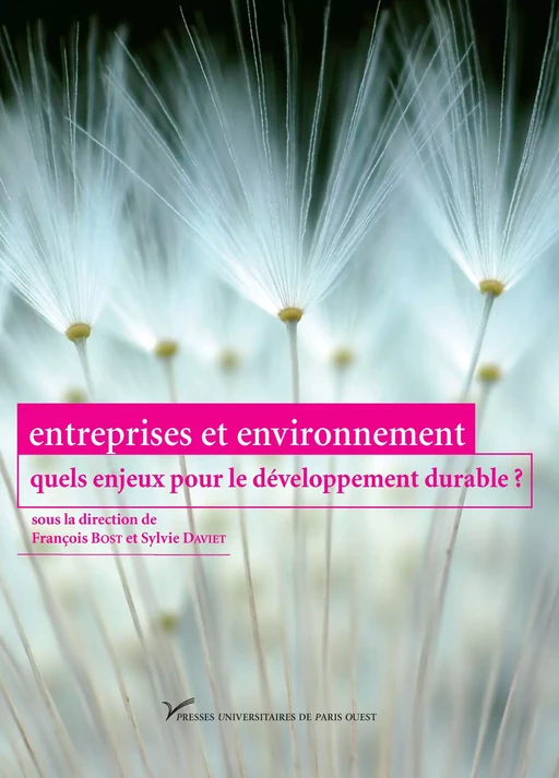 Entreprises et environnement : quels enjeux pour le développement durable ? -  - Presses universitaires de Paris Nanterre