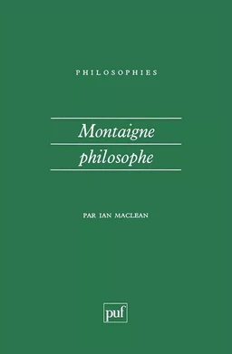 Montaigne philosophe