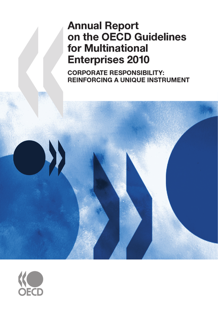 Annual Report on the OECD Guidelines for Multinational Enterprises 2010 -  Collective - OCDE / OECD