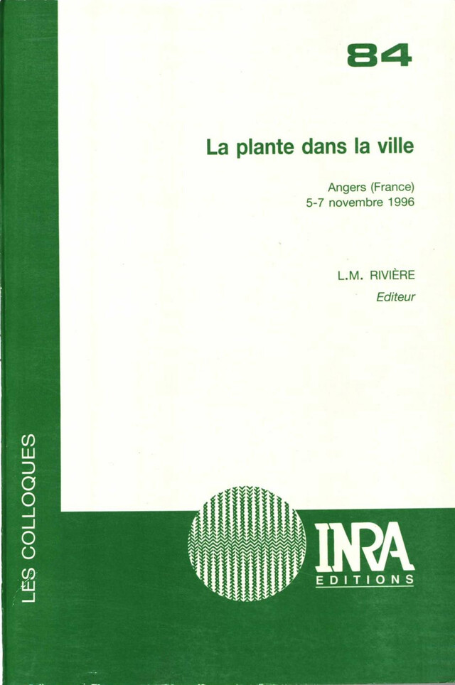 La plante dans la ville - Louis-Marie Rivière - Quæ