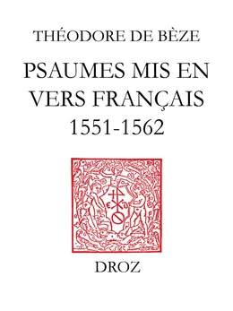 Psaumes mis en vers français (1551-1562)