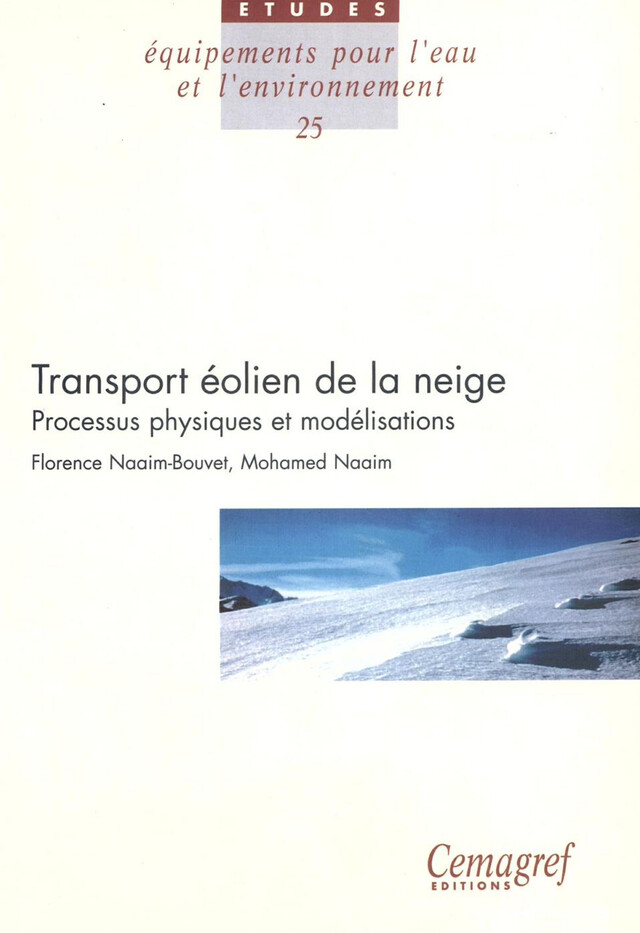 Le transport éolien de la neige : processus physiques et modélisations - Florence Naïm-Bouvet, Mohamed Naïm - Quæ