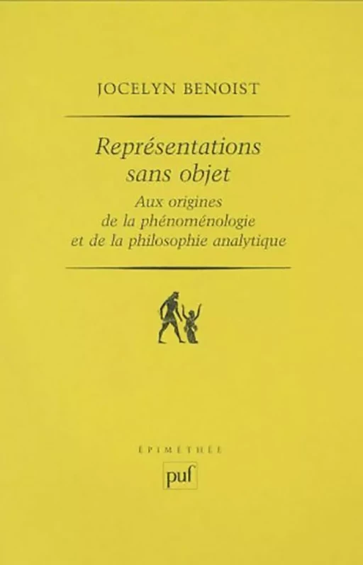 Représentations sans objet - Jocelyn Benoist - Humensis