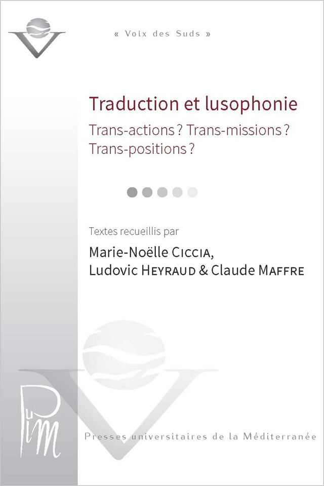 Traduction et lusophonie -  - Presses universitaires de la Méditerranée
