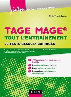 TAGE MAGE® - Tout l'entraînement - Marie-Virginie Speller - Dunod