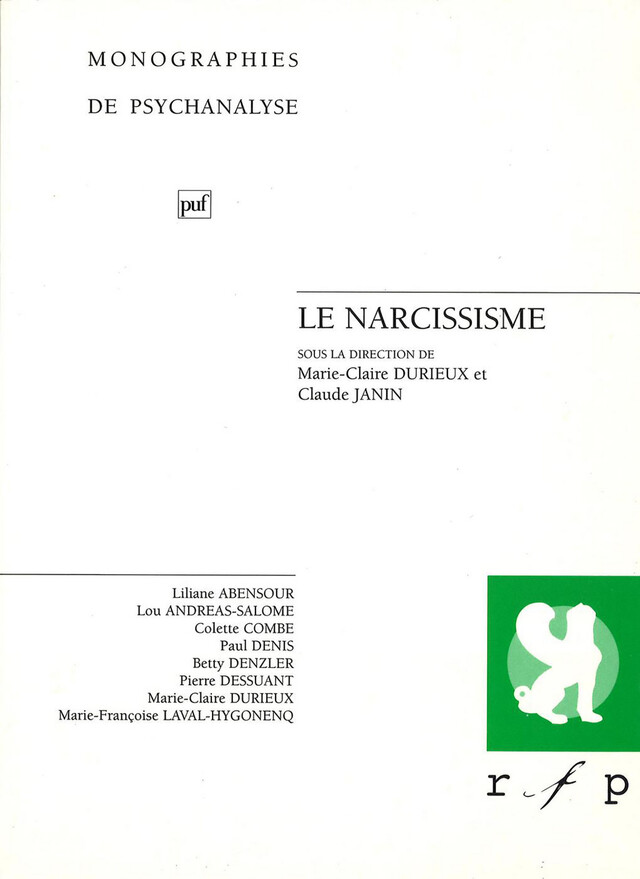 Le narcissime - Marie-Claire Durieux, Claude Janin - Presses Universitaires de France