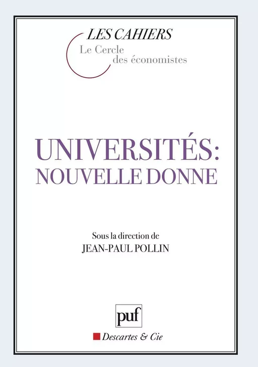 Universités : nouvelle donne - Jean-Paul Pollin - Humensis