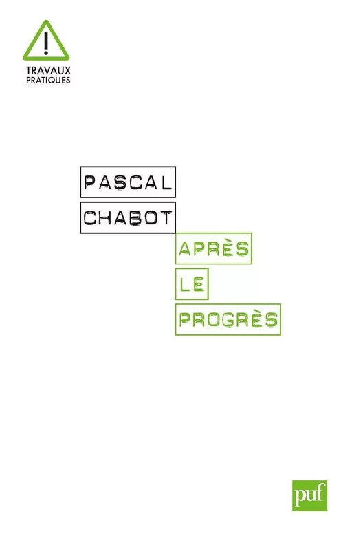 Après le progrès - Pascal Chabot - Humensis