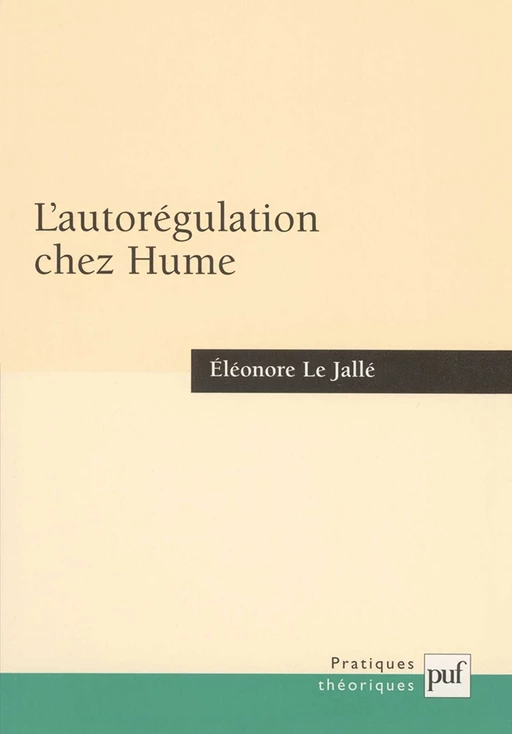 L'autorégulation chez Hume - Éléonore Le Jallé - Humensis