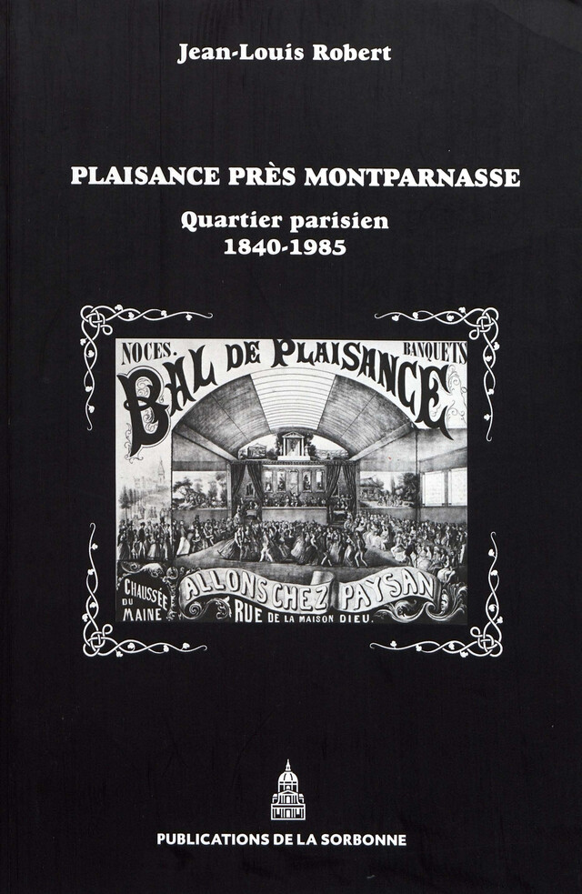 Plaisance près Montparnasse - Jean-Louis Robert - Éditions de la Sorbonne