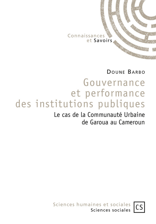 Gouvernance et performance des institutions publiques - Doune Barbo - Connaissances & Savoirs
