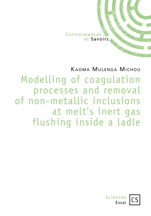 Modelling of coagulation processes and removal of non-metallic inclusions at melt's inert gas flushing inside a ladle - Kaoma Mulenga Michou - Connaissances & Savoirs