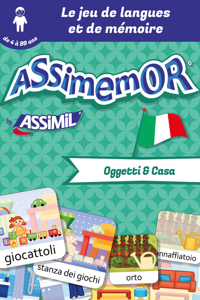 Assimemor – Mes premiers mots italiens : Oggetti e Casa -  Céladon, Léa Fabre - Assimil