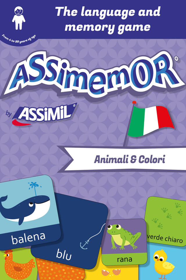 Assimemor – My First Italian Words: Animali e Colori -  Céladon, Jean-Sébastien Deheeger - Assimil