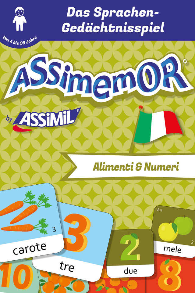 Assimemor - Meine ersten Wörter auf Italienisch: Alimenti e Numeri - Jean-Sébastien Deheeger,  Céladon - Assimil