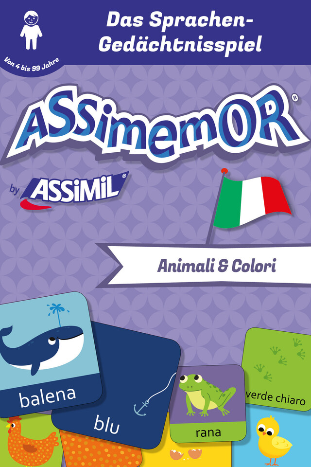 Assimemor - Meine ersten Wörter auf Italienisch: Animali e Colori -  Céladon, Jean-Sébastien Deheeger - Assimil