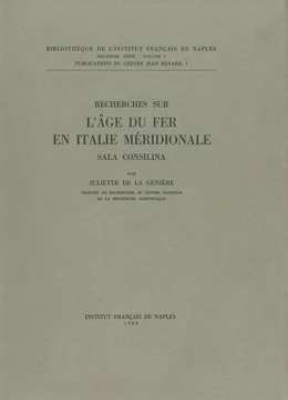 Recherches sur l'Âge du fer en Italie méridionale