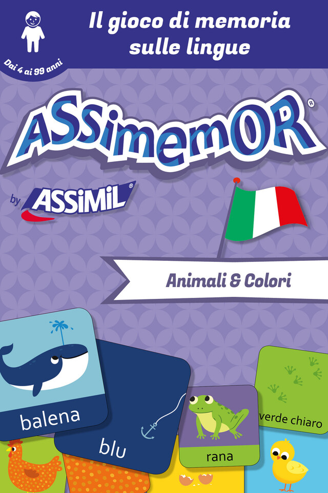 Assimemor - Le mie prime parole in italiano: Animali e Colori -  Céladon, Jean-Sébastien Deheeger - Assimil