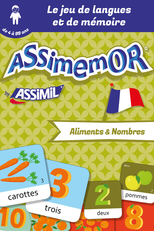 Assimemor – Mes premiers mots français : Aliments et Nombres -  Céladon, Jean-Sébastien Deheeger - Assimil