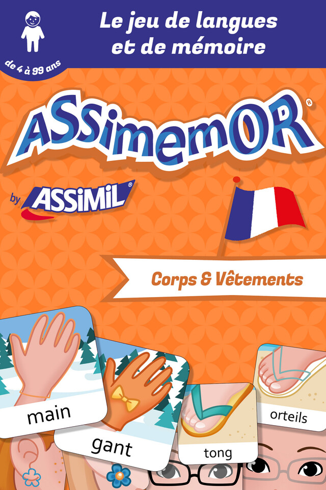Assimemor – Mes premiers mots français : Corps et Vêtements -  Céladon, Léa Fabre - Assimil