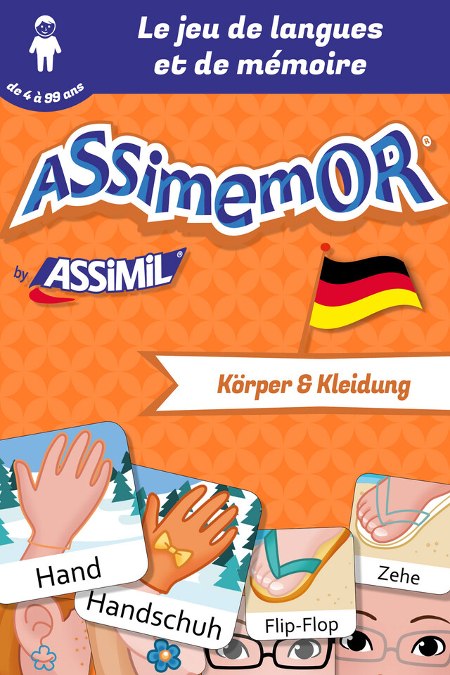 Assimemor – Mes premiers mots allemands : Körper und Kleidung -  Céladon, Léa Fabre - Assimil