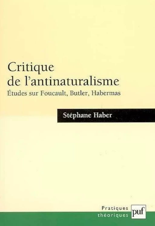 Critique de l'antinaturalisme - Stéphane Haber - Humensis