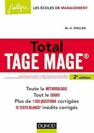 Total TAGE MAGE®- 2e éd. - Marie-Virginie Speller - Dunod