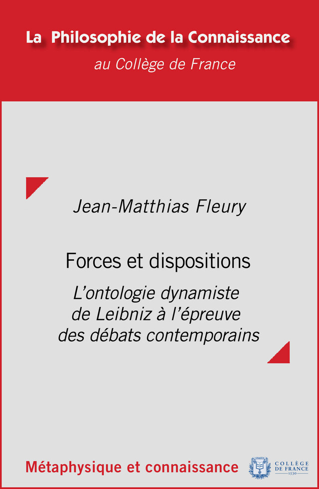 Forces et dispositions - Jean-Matthias Fleury - Collège de France