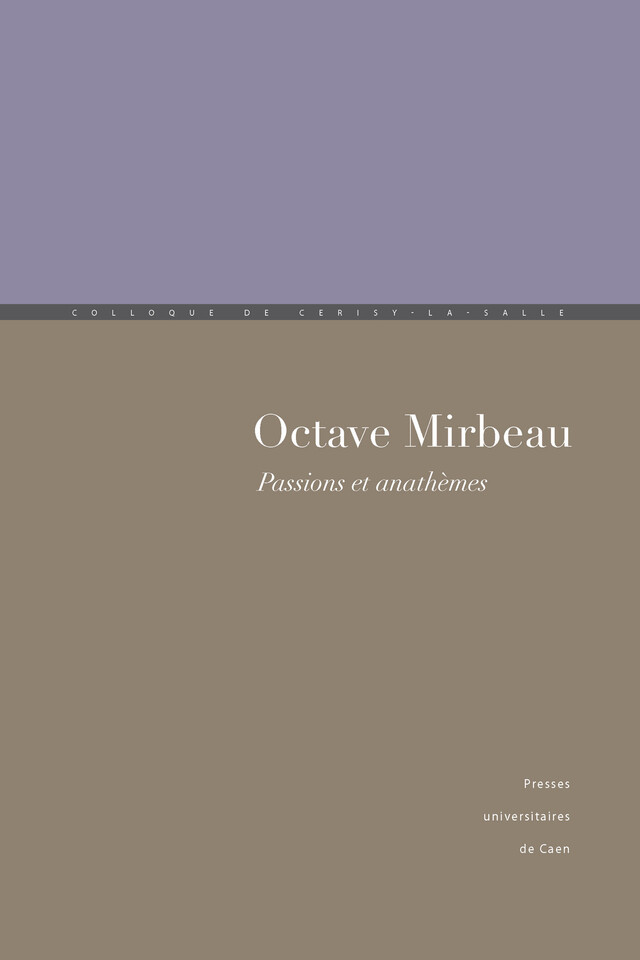 Octave Mirbeau -  - Presses universitaires de Caen