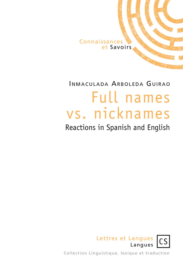 Full names vs. nicknames - Inmaculada de Jesús Arboleda Guirao - Connaissances & Savoirs