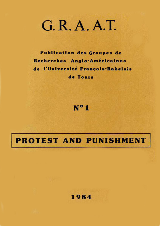 Protest and Punishment -  - Presses universitaires François-Rabelais
