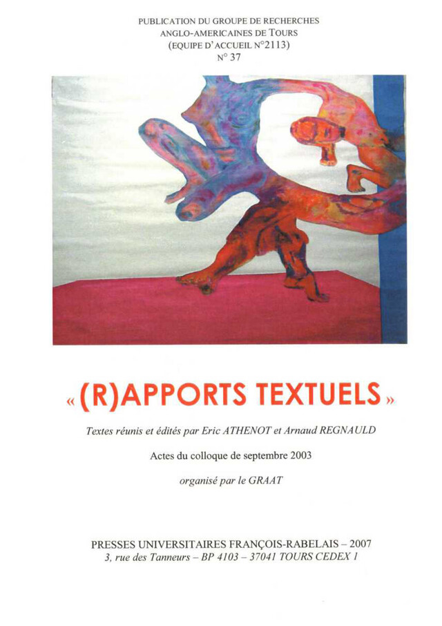 (R)apports textuels -  - Presses universitaires François-Rabelais