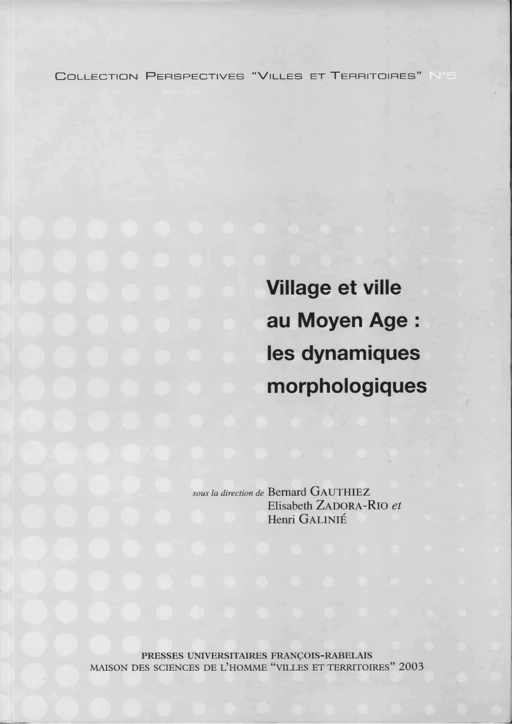 Village et ville au Moyen Âge -  - Presses universitaires François-Rabelais