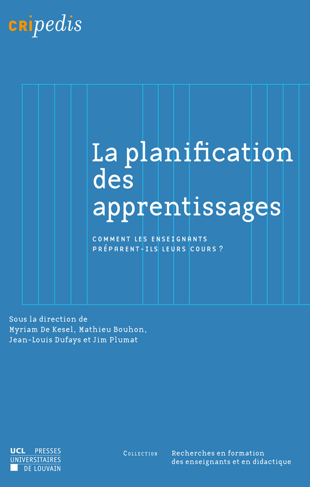 La planification des apprentissages -  - Presses universitaires de Louvain