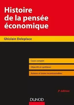 Histoire de la pensée économique - 3e éd.