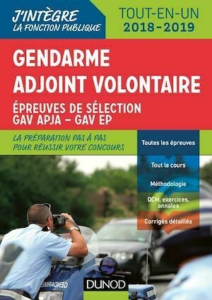 Gendarme adjoint volontaire - 2018-2019 - Benoît Priet, Corinne Pelletier, Rénald Boismoreau, Fabrice de Donno - Dunod