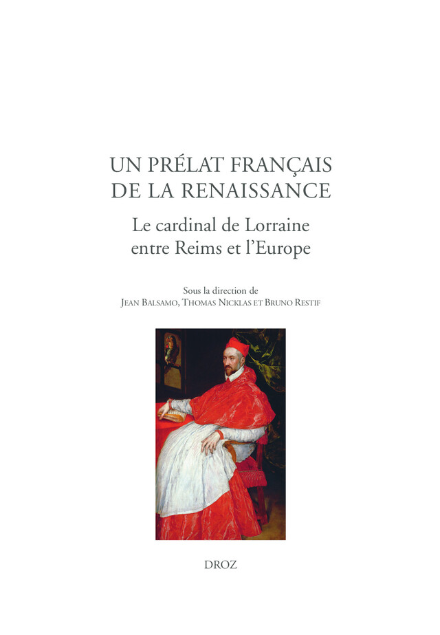 Un prélat français de la Renaissance -  - Librairie Droz