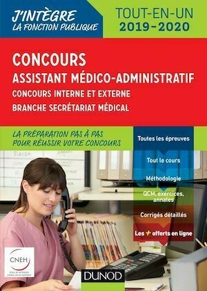 Concours Assistant médico-administratif 2019-2020 Tout-en-un Catégorie B - Clothilde Poppe, Martine Daigneau - Dunod
