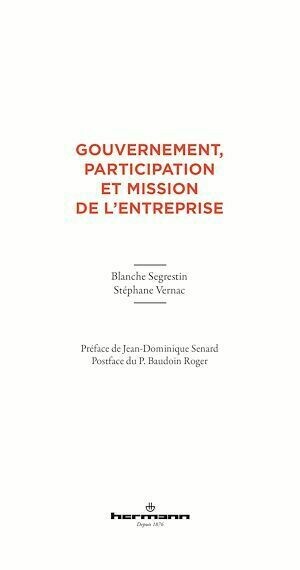 Gouvernement, participation et mission de l'entreprise - Blanche Segrestin - Hermann