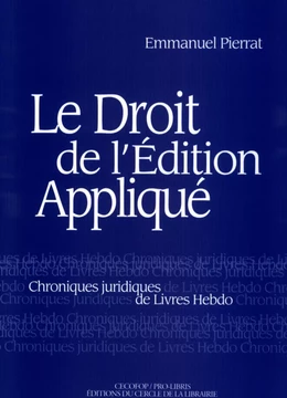 Droit de l'édition appliqué