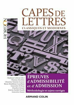 CAPES de Lettres - 3éd. -  Collectif - Armand Colin