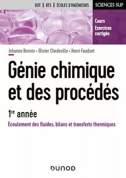 Génie chimique et des procédés - 1re année