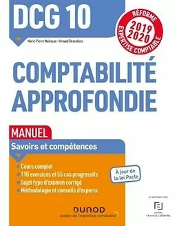 DCG 10 Comptabilité approfondie - Manuel