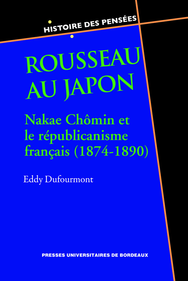 Rousseau au Japon - Eddy Dufourmont - Presses universitaires de Bordeaux
