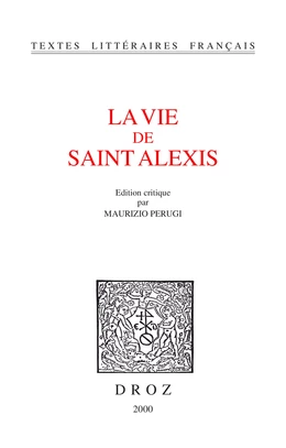 La Vie de saint Alexis