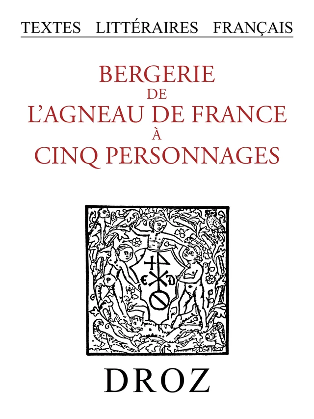 Bergerie de l'agneau de France à cinq personnages -  - Librairie Droz