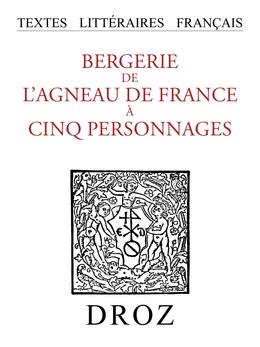 Bergerie de l'agneau de France à cinq personnages