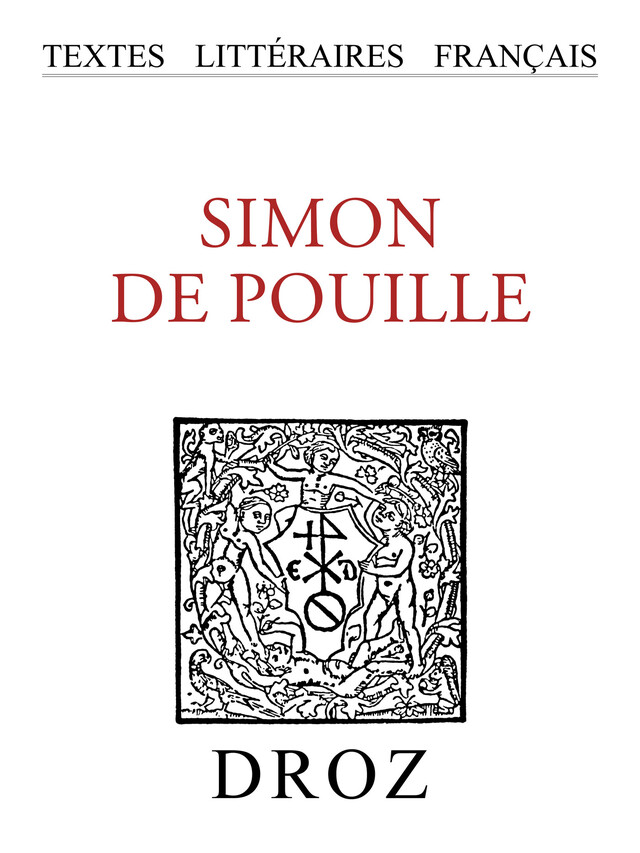 Simon de Pouille -  - Librairie Droz