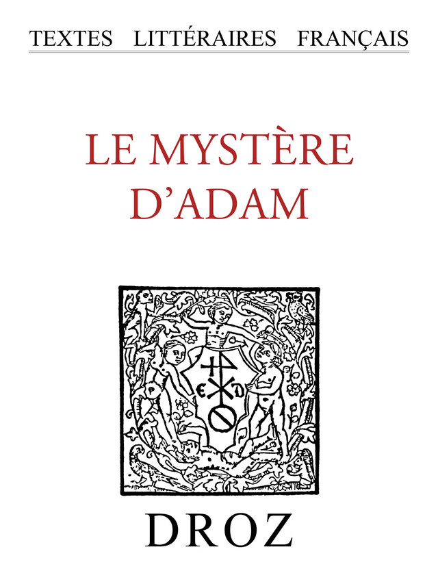Le Mystère d'Adam -  - Librairie Droz